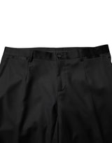 Dolce & Gabbana Black Wool Men Single Breasted 2 Piece Suit