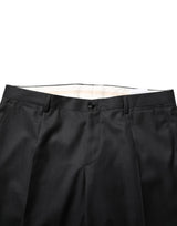 Dolce & Gabbana Dark Gray Wool Single Breasted 2 Piece Suit