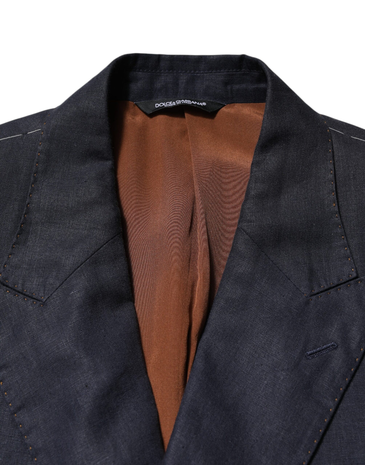 Dolce & Gabbana Dark Blue Double Breasted 2 Piece Suit