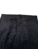 Dolce & Gabbana Dark Blue Double Breasted 2 Piece Suit