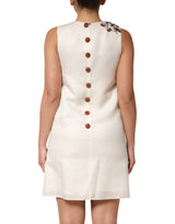 Dolce & Gabbana Multicolor Crystal Embellished A-line Mini Dress