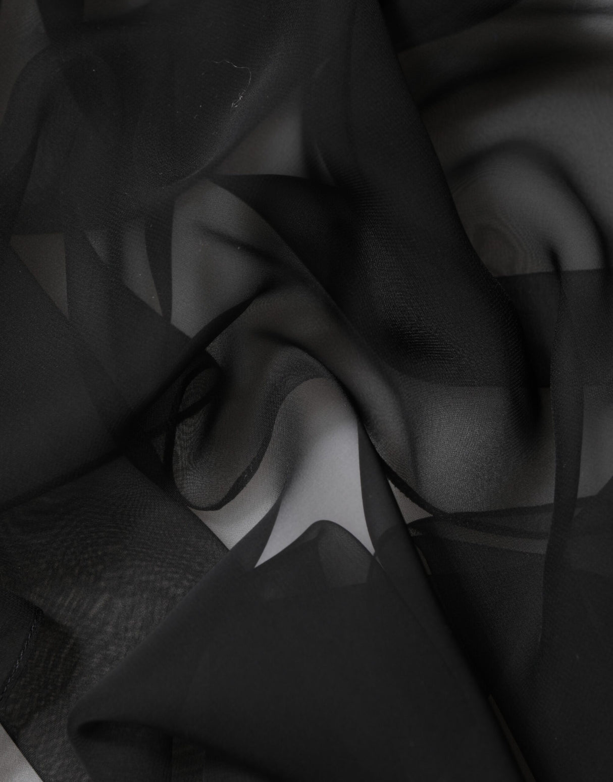 Dolce & Gabbana Black See Through Silk Chiffon Lace Blouse Top