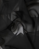 Dolce & Gabbana Black See Through Silk Chiffon Lace Blouse Top