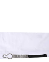 Dolce & Gabbana White Crystal Embellished Collared Shirt Top