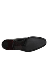 Dolce & Gabbana Black Leather Lace Up Men Derby Formal Shoes