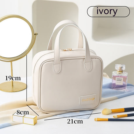Large Capacity PU Travel Makeup Organizer Pouch