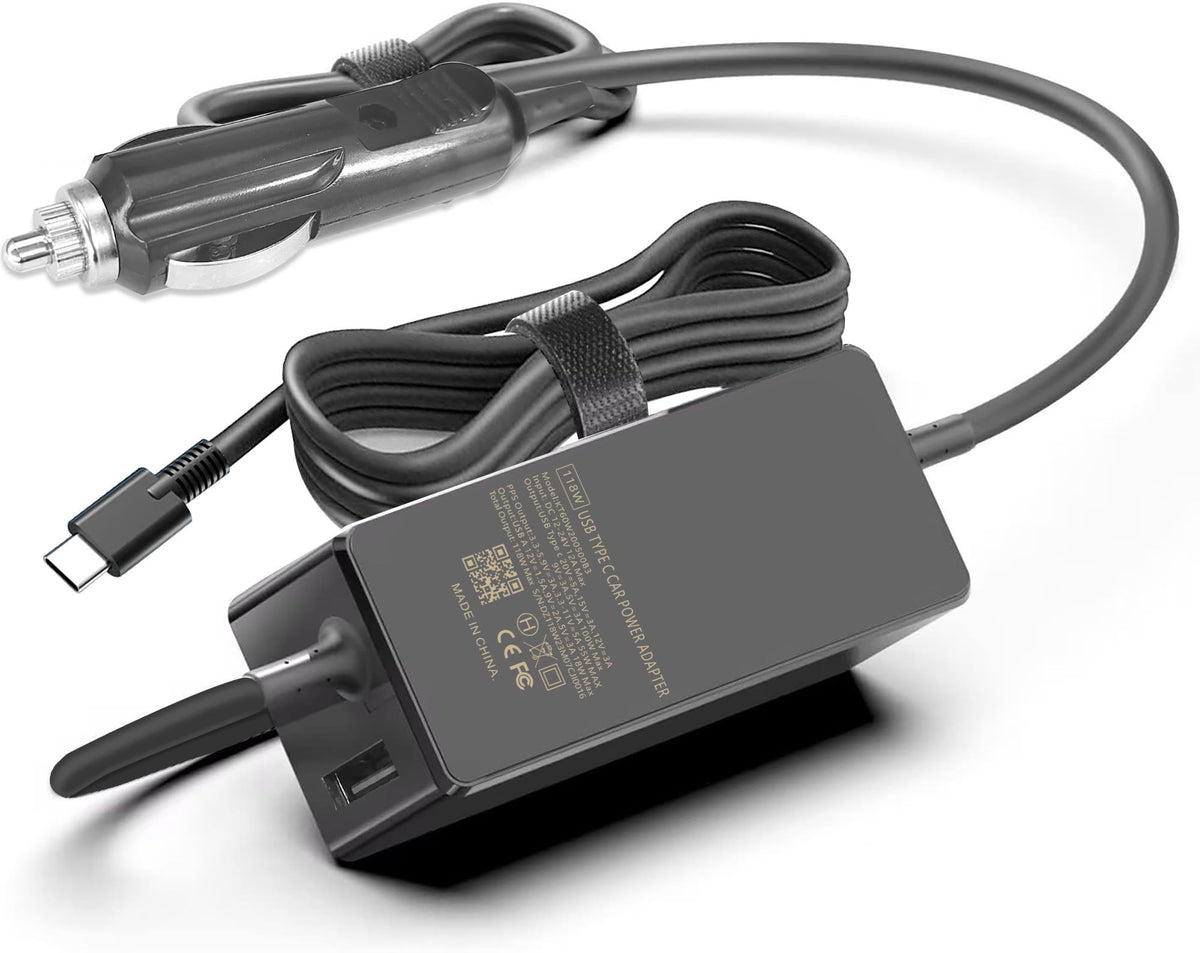 100W USB C AC Adapter Laptop Car Charger for Dell LatitideLenovo Asus HP Samsung Laptop Car Power Cord