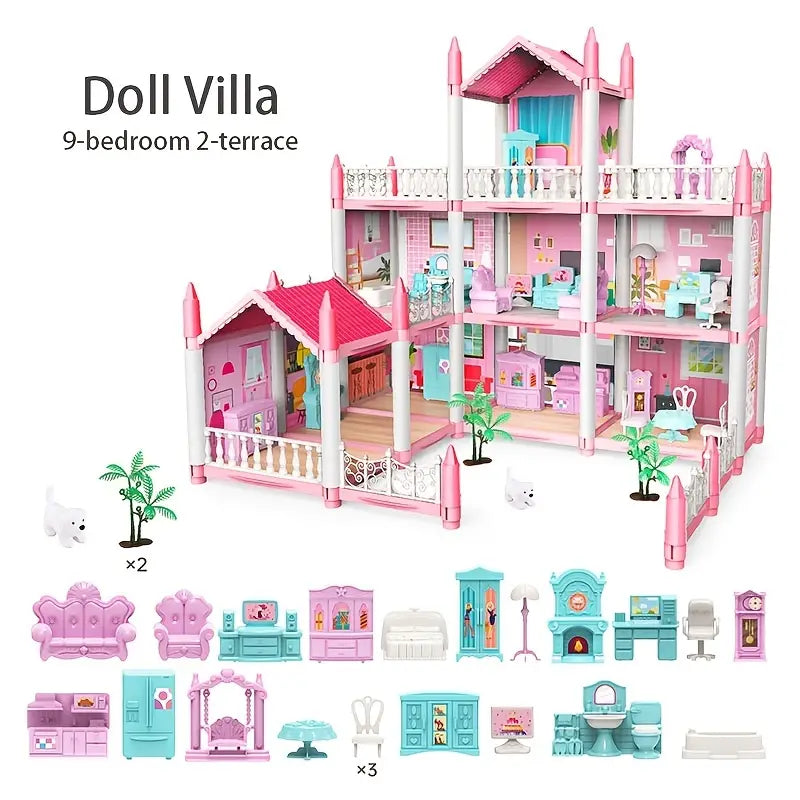 Dream House Dollhouse Playset with 25 Accessories