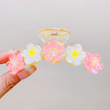 Large Transparent Tulip Flower Hair Clip
