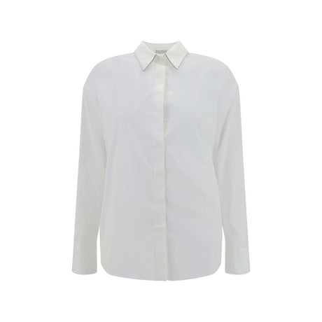 Brunello Cucinelli White Cotton Dress Shirt