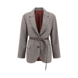 Brunello Cucinelli Brown Wool Blazer