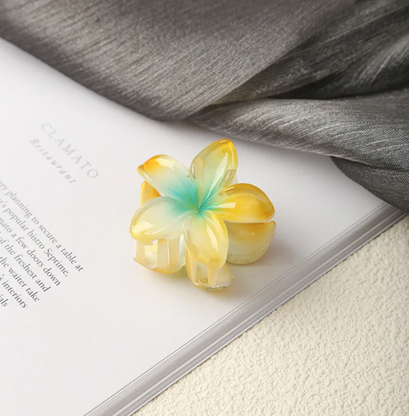 Mini Plumeria Claw Hair Clip