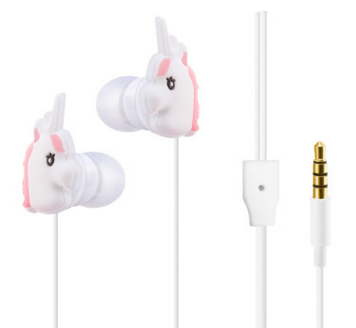 Unicorn Cartoon Headphones with Mic