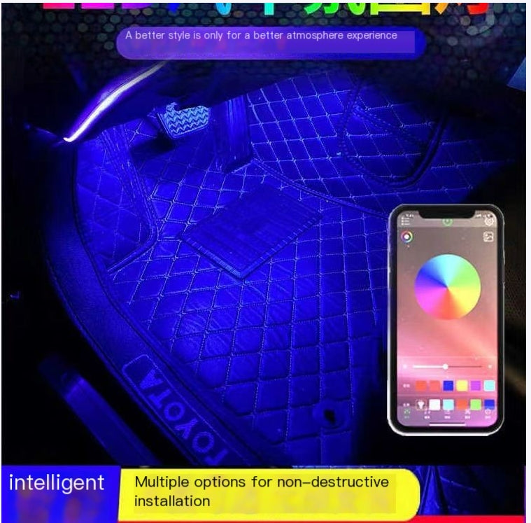 LED Car Interior Atmosphere Light Music Rhythm Strip