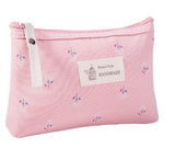 Women's Printed Canvas Travel Makeup Organizer Bag