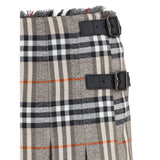 Burberry Gray Wool Mini Skirt