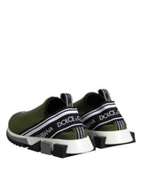 Dolce & Gabbana Green Logo Low Top Sorrento Men Sneakers Shoes