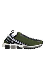 Dolce & Gabbana Green Logo Low Top Sorrento Men Sneakers Shoes