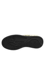 Dolce & Gabbana White Logo Print Low Top Men Sneakers Shoes