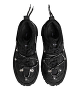Dolce & Gabbana Black Low Top Lace Up Trekking Sneakers Shoes
