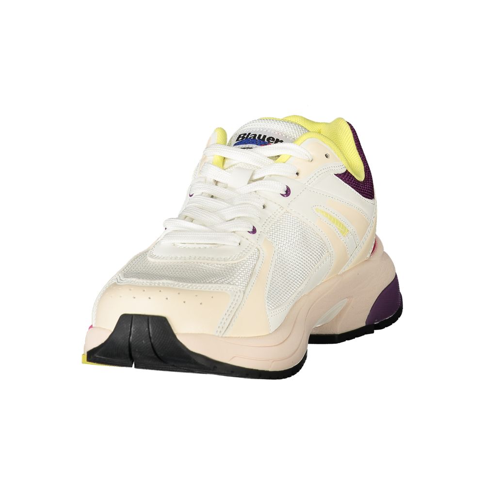 Blauer White Polyurethane Women Sneaker