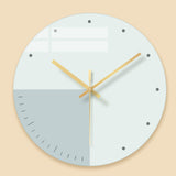 Nordic Silent Creative Glass Wall Clock for Home Decor