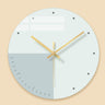 Nordic Silent Creative Glass Wall Clock for Home Decor