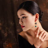 Artisan Cloisonné Glass Earrings - Ethnic Style Accessory