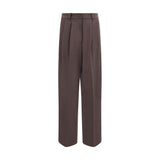 P.A.R.O.S.H. Brown Fleece Wool Dress Pants