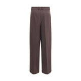 P.A.R.O.S.H. Brown Fleece Wool Dress Pants