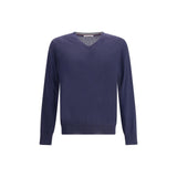Brunello Cucinelli Blue Cashmere Cashmere Sweater
