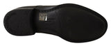 Dolce & Gabbana Black Lace Up Leather Men Formal Derby Shoes