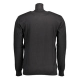 U.S. POLO ASSN. Black Cotton Men's Turtleneck Sweater