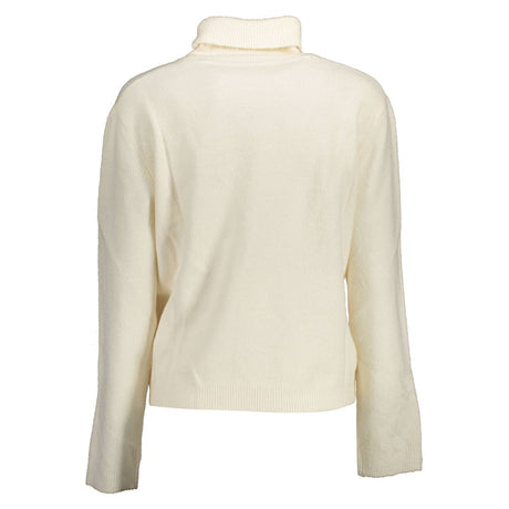 U.S. POLO ASSN. White Acrylic Women's Sweater
