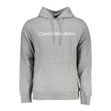 Calvin Klein Grigio Cotton Men's Sweatshirt