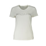 Patrizia Pepe White Organic Cotton Women T-Shirt