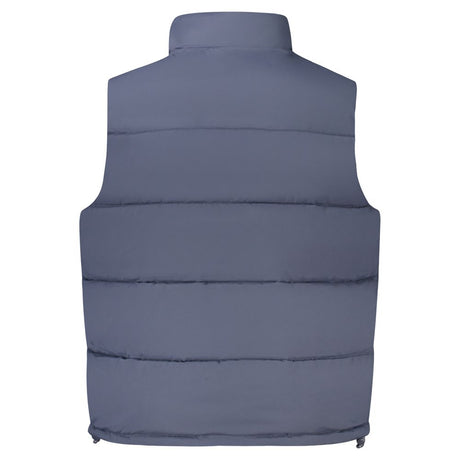 Guess Jeans Blu Polyester Men's Sleeveless Jacket