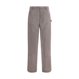 Golden Goose Brown Fleece Wool Casual Pants