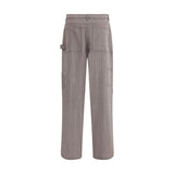 Golden Goose Brown Fleece Wool Casual Pants