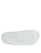 Dolce & Gabbana White Leather Slides Sandals Beachwear Shoes