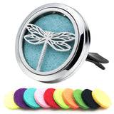 Car Diffuser Vent Clip 30mm Aromatherapy Essential Oil Automotive Diffuser Air Fresheners Vent Clips Car Accessories for Women Birthday Gifts (Dragonfly)