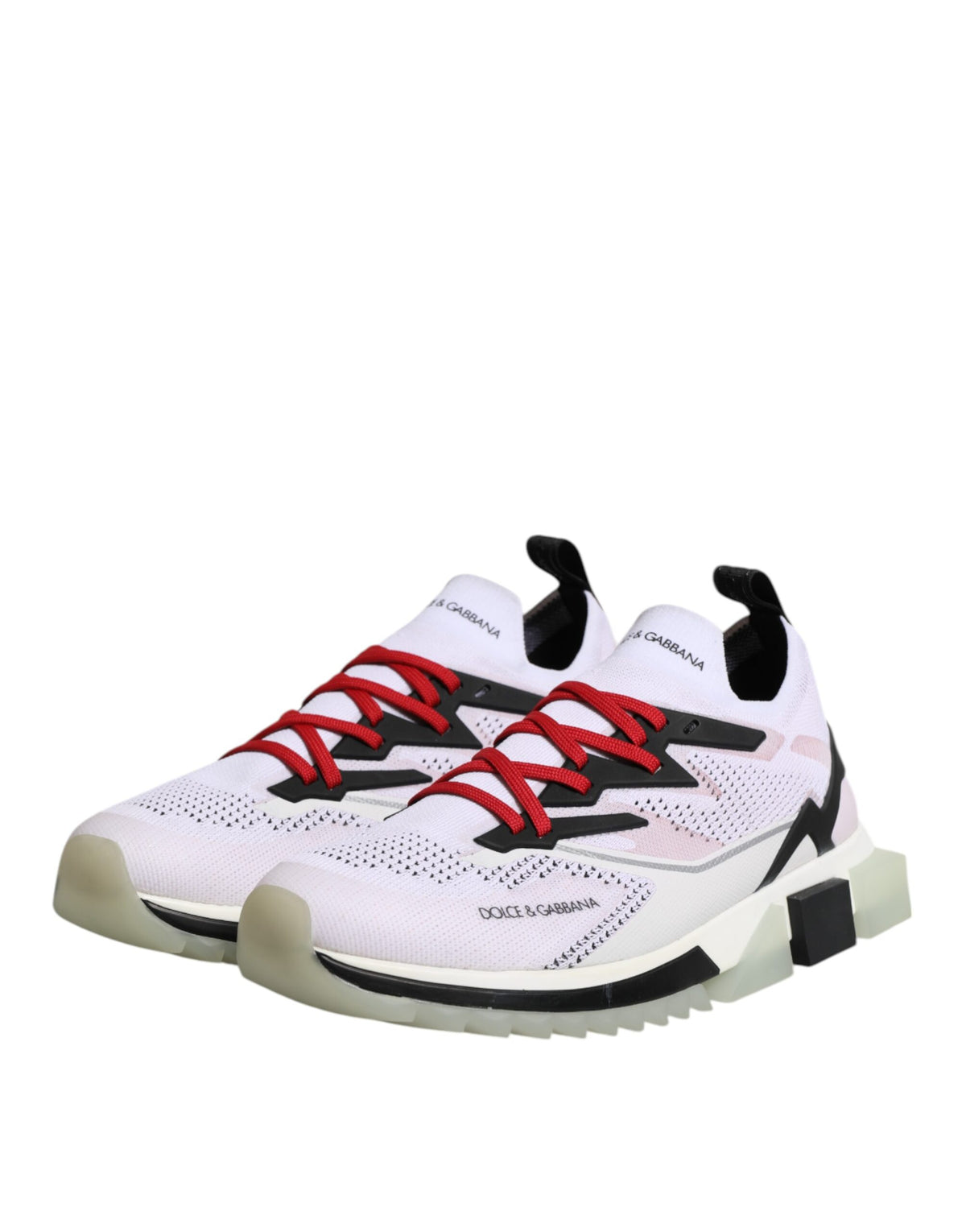 Dolce & Gabbana White SORRENTO Sport Stretch Sneakers Shoes