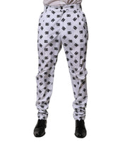 Dolce & Gabbana White Logo Cotton Skinny Denim Trouser Pants