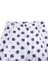 Dolce & Gabbana White Logo Cotton Skinny Denim Trouser Pants