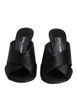Dolce & Gabbana Black Keira Baroque High Heel Sandals Shoes
