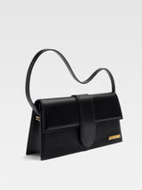 Jacquemus Black  leather Le Bambino Long bag