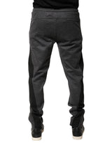 Dolce & Gabbana Gray Black Wool Blend Jogger Sweatpants  Pants