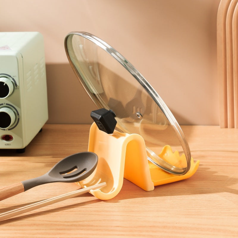 Creative Kitchen Pot Lid and Utensil Storage Rack