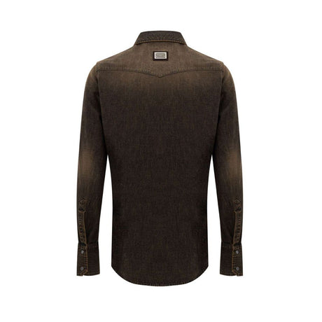 Dolce & Gabbana Brown Denim Shirt