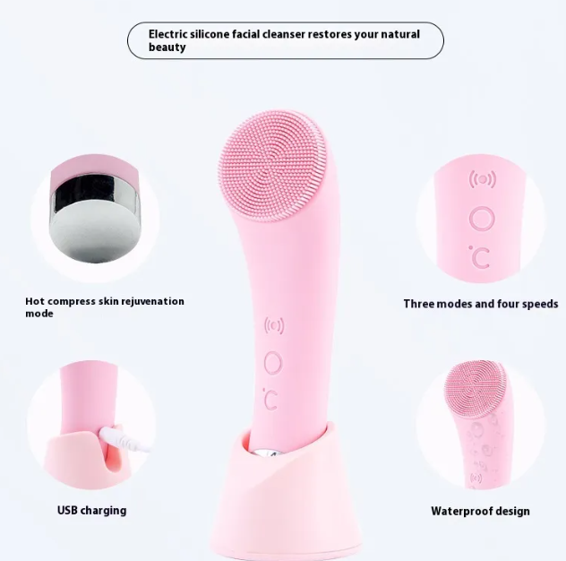Electric Silicone Facial Brush